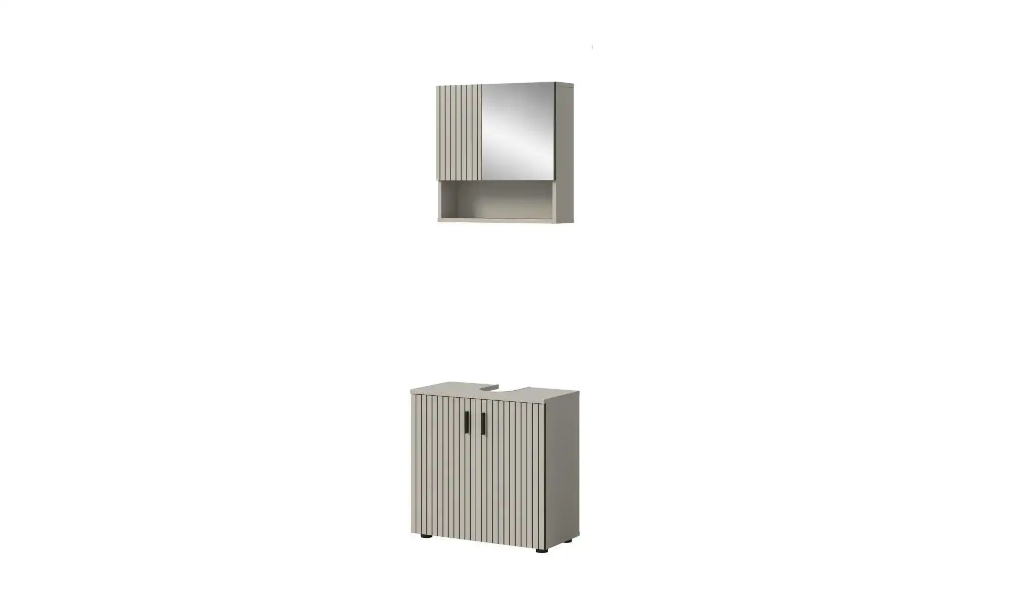 Möbel Boss Grau Badkombination Mone 2-Tlg. 190 X 60 X 30 Cm Kaschmir Nb /Schwarz - Image 3