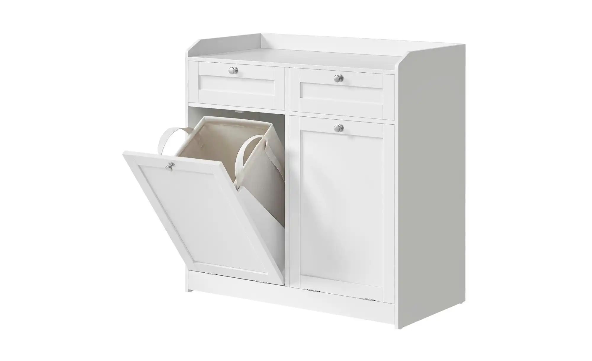 Vasagle Badschrank Mit Wäschekörben Und Schubladen Wolkenweiß - Image 3