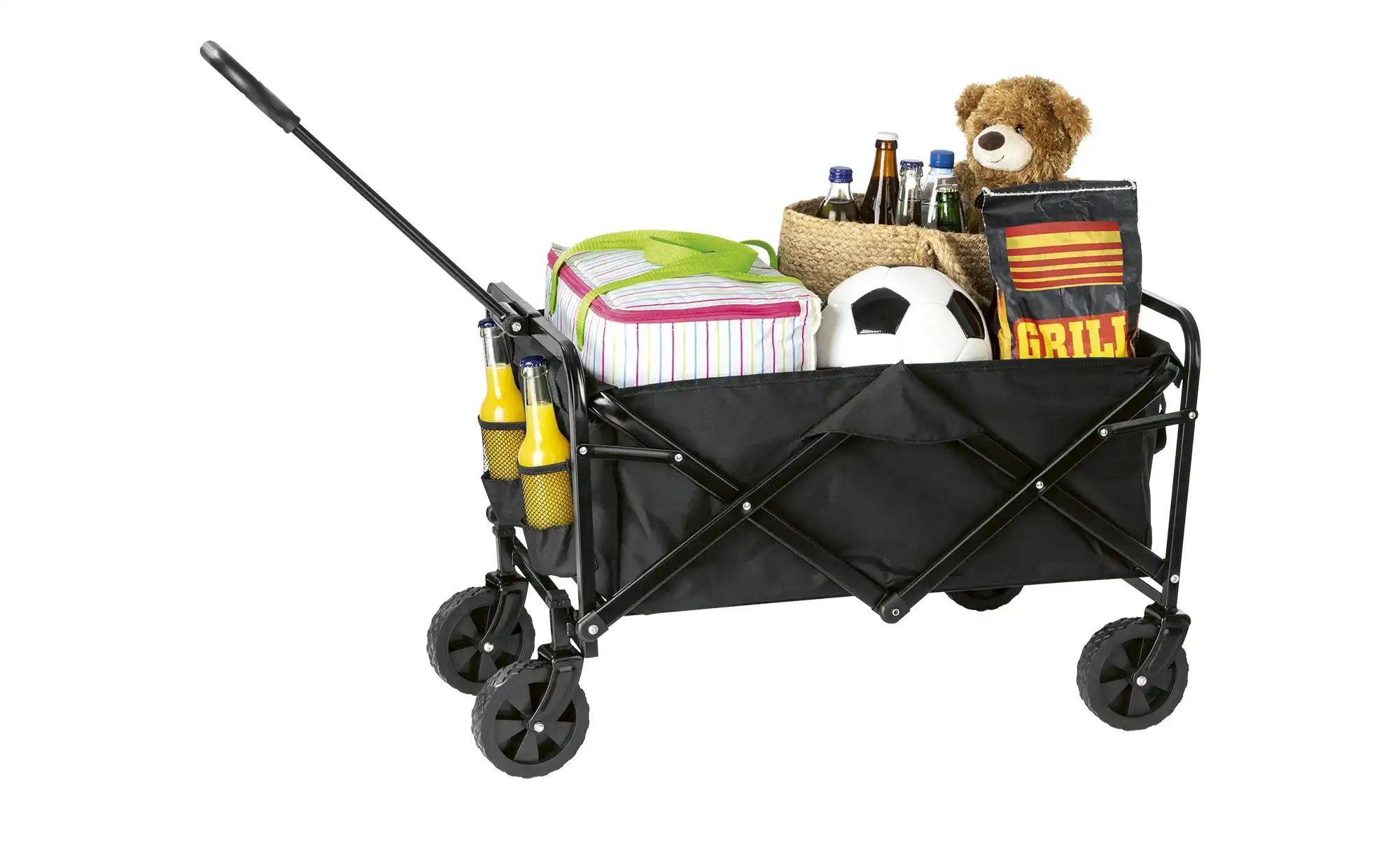 EasyMaxx Klapp-Bollerwagen   ¦ schwarz ¦ Kunststoff,Metallrohr ¦ Maße (cm): B: 49,5 H: 91 Sale > Spezial - Sconto