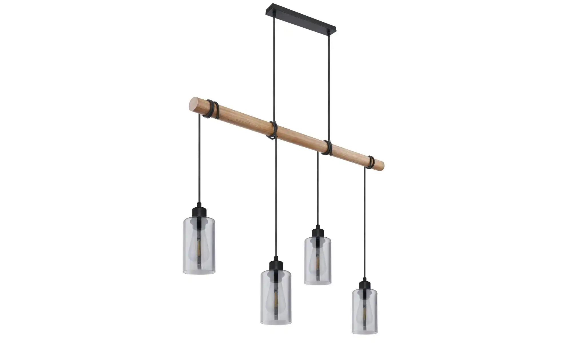 Globo Schwarz Hadera Pendellampe Grau, 15465-4, B/H/T: 98 X 130 X 15 Cm, Glas, Metall - Bild 3