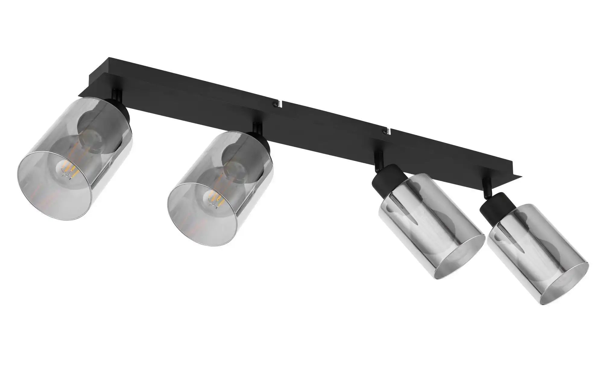 Schwarz 4Er Spot Hadera 67 X 9 Cm 4 X E 27, Max. 15 W, Dimmbar Spots - Globo - Bild 3