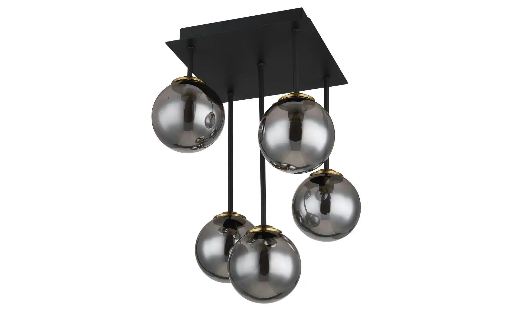 Globo Grau Retrofit Led Deckenlampe Jorge 25,5X25,5Cm 38Cm Schwarz/Rauchfarbig - Bild 3
