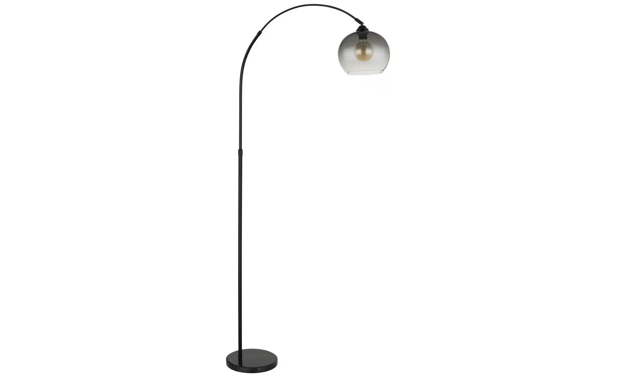 Globo Unisex Schwarz Lighting Stehlampe "Newcastle", ( Matt), 1, H: 196Cm, 1 Stk., Leuchten, Stehleuchte /Marmor, Rauchglas, Höhenverstellba... - Bild 5