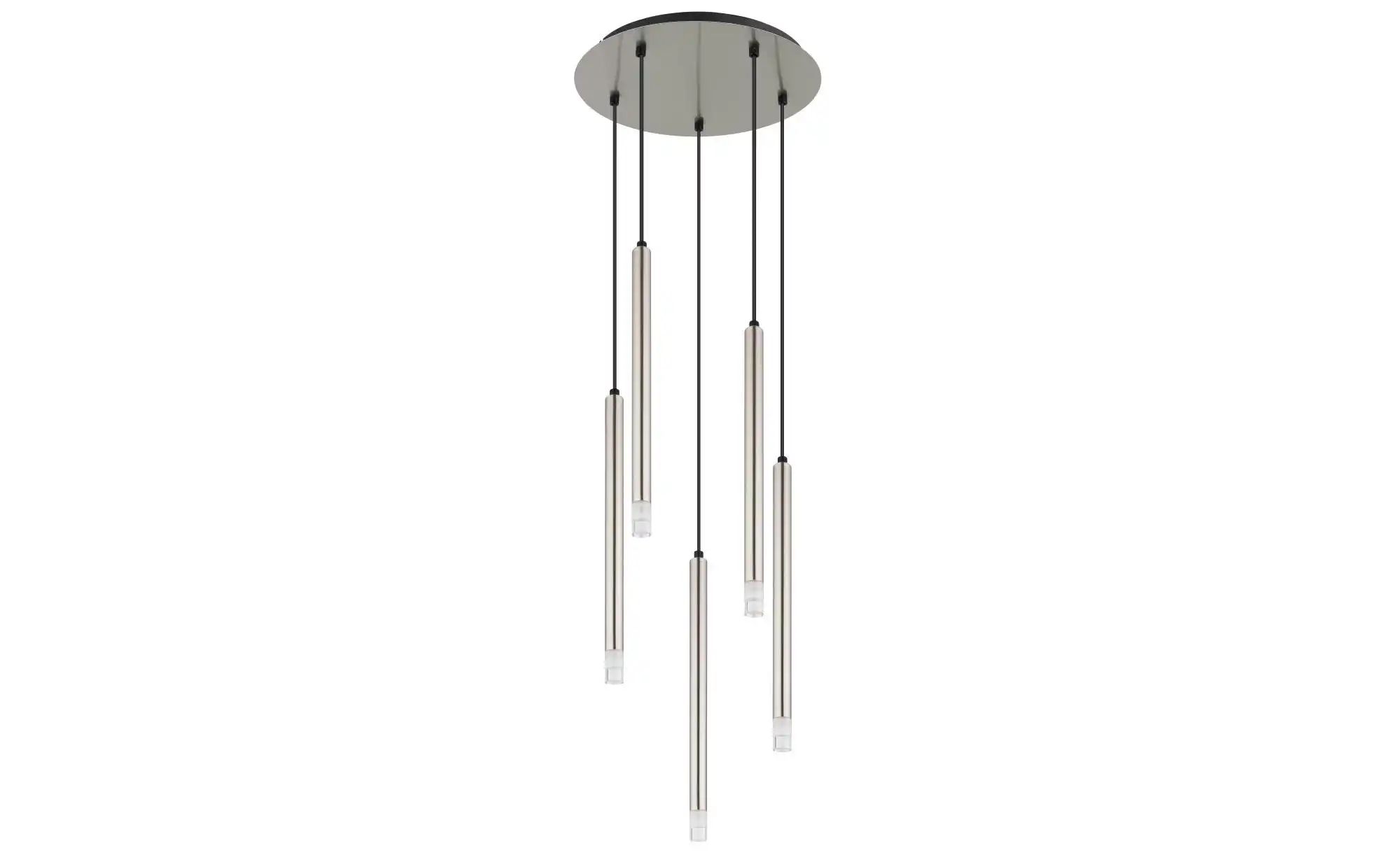 Silber Hängeleuchte Hängelampe Esstischlampe 5 Flammig Wohnzimmerlampe H 120 Cm - Bild 3