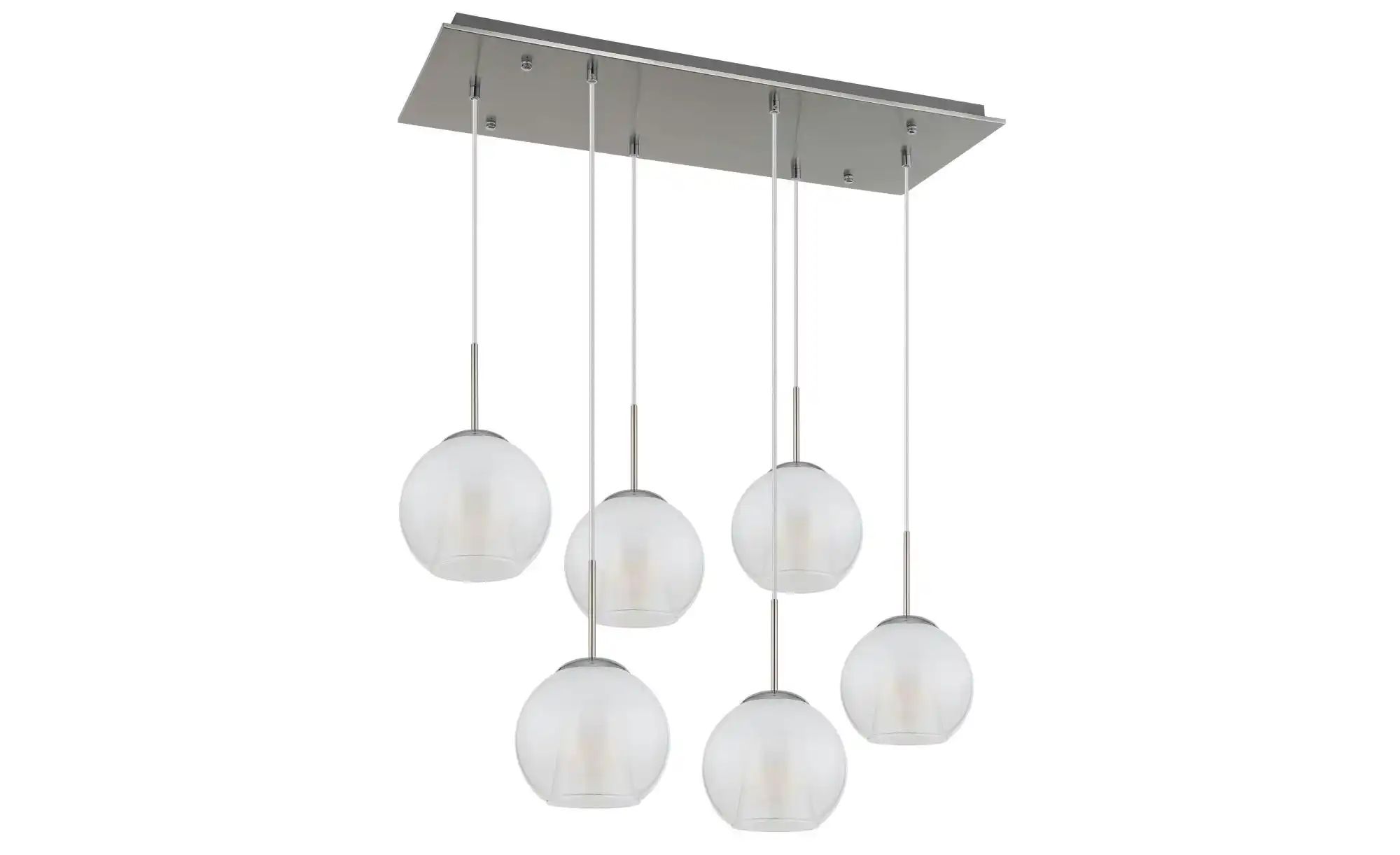 Hängeleuchte Esszimmerlampe Pendelleuchte 6-flammig Kristalle Glaskugeln Opal - Bild 3