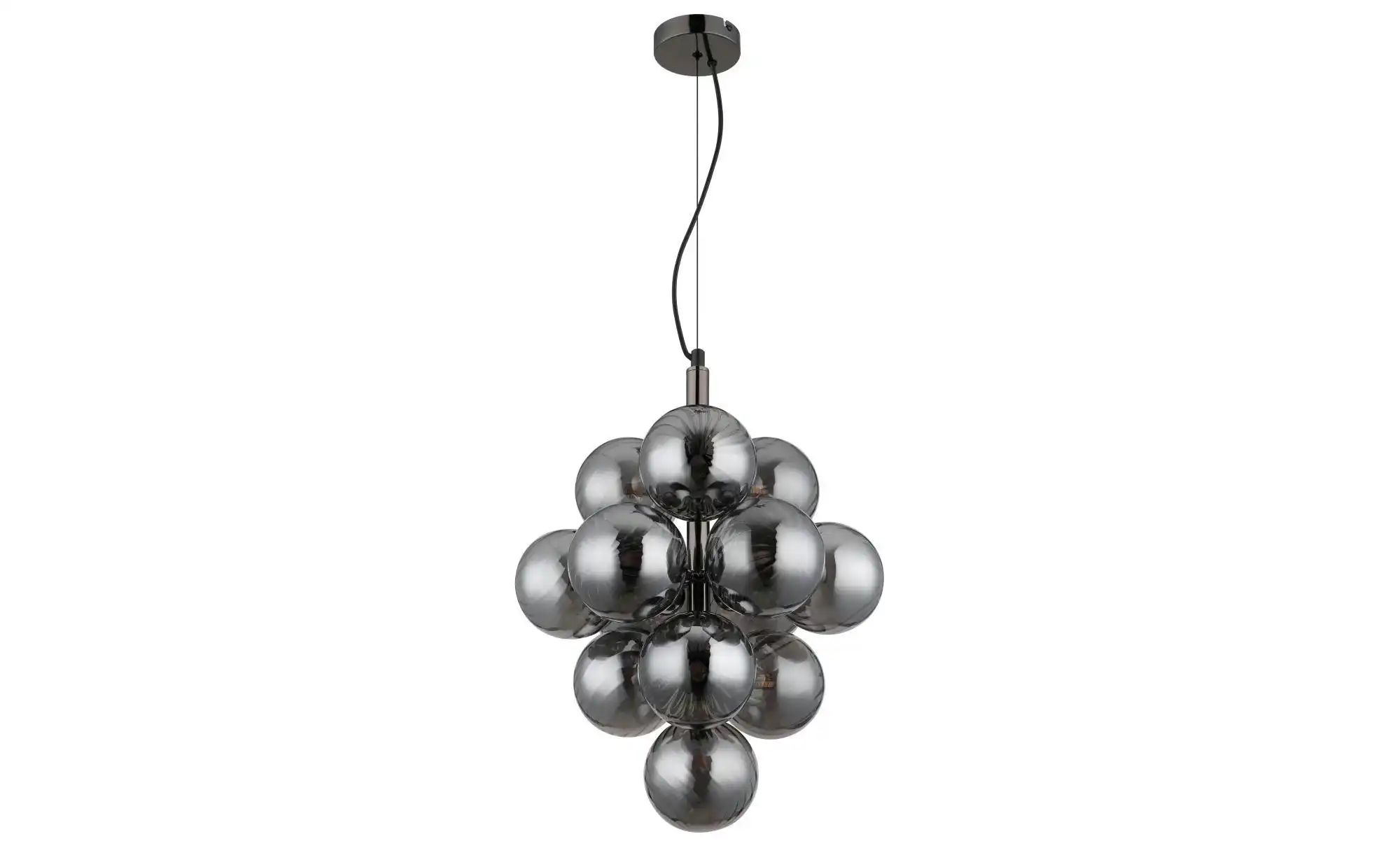 Anthrazit Pendelleuchte Hängelampe Esstischleuchte Glaskugel 13 Flammig Rauch H 120 Cm - Bild 3