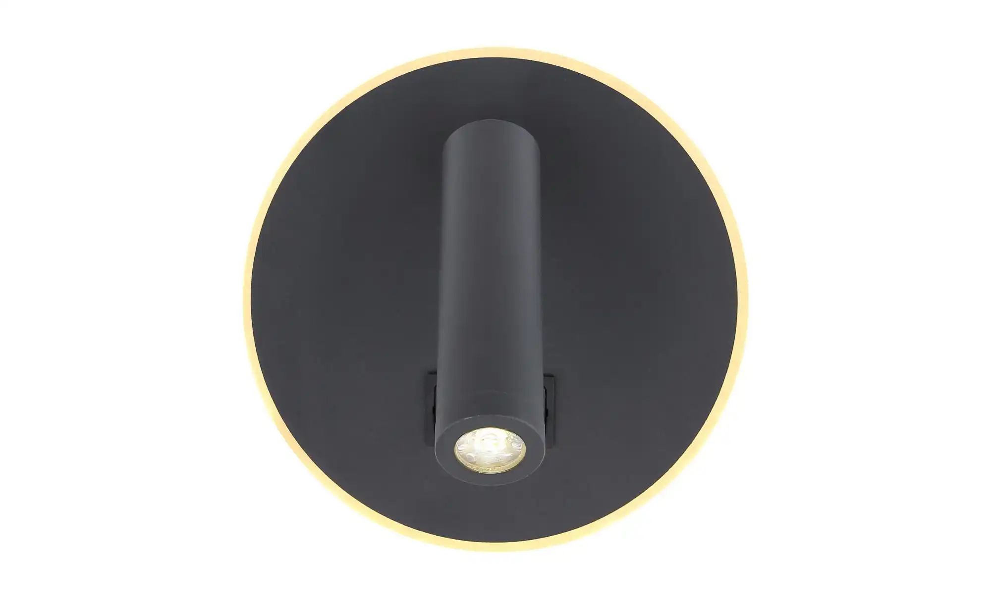 Globo Schwarz Led Wandleuchte Wandlampe Wohnzimmer Beweglicher Spot 2 Schalter Getrennt Schaltbar H 15 Cm - Bild 4
