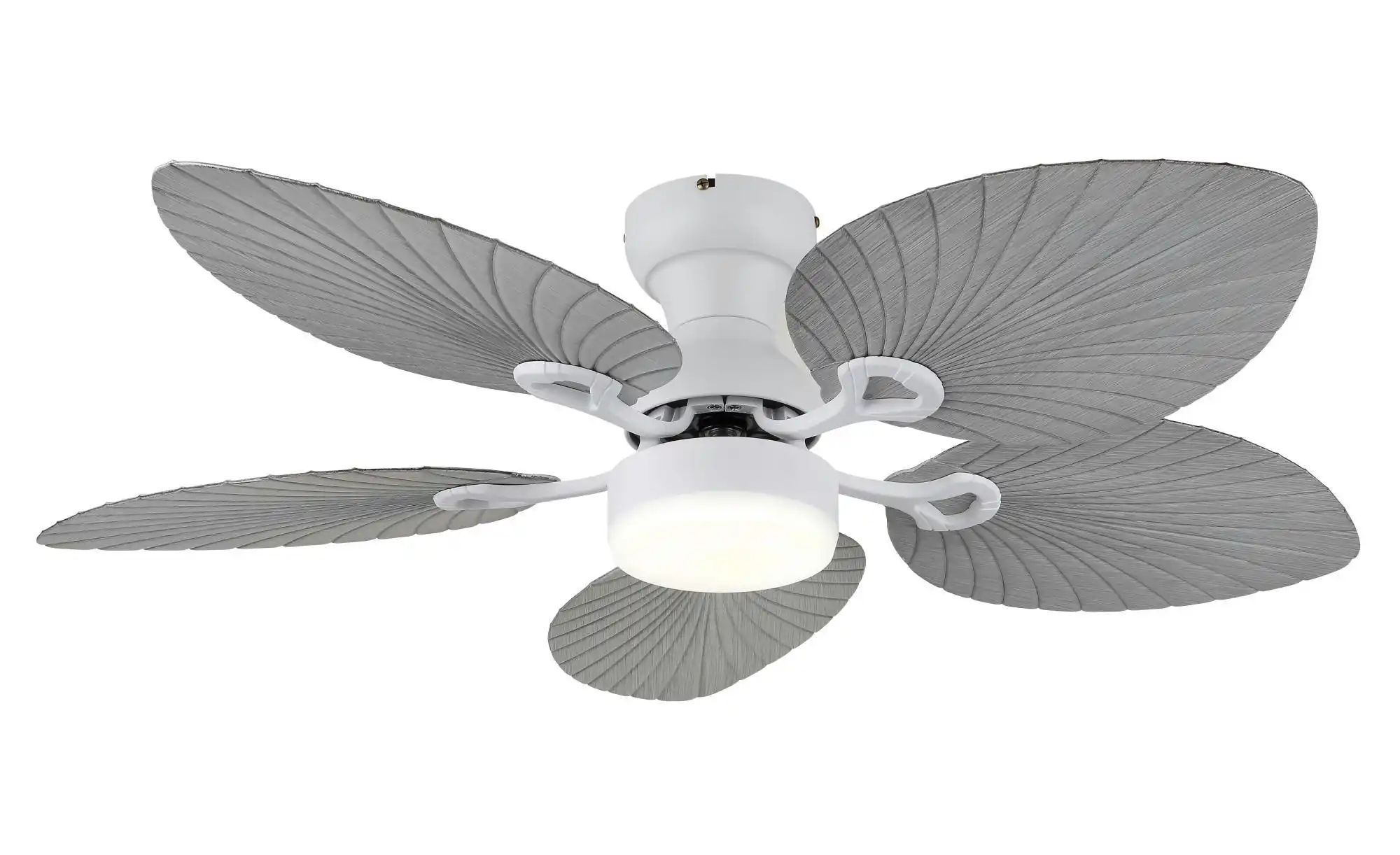 Globo Weiß Lighting Deckenleuchte "Elise", Grau ( Matt), Ø 107Cm H: 28,5Cm, 1 Stk., Leuchten, Ventilator Kühlen-Heizen Holzoptik Cct 3000/4500/6000K... - Image 5