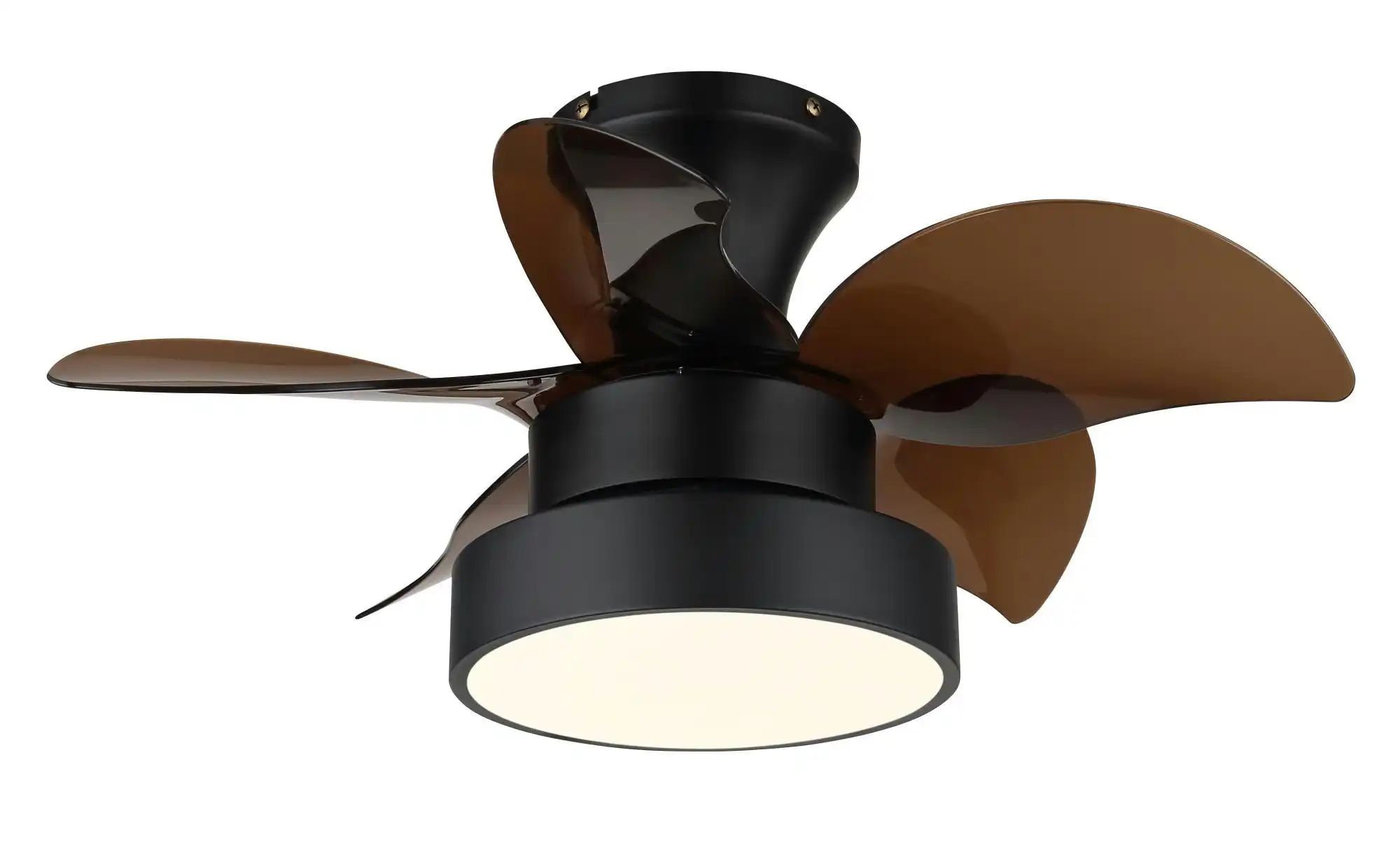 Globo Schwarz Lighting Deckenleuchte "Kari", ( Matt), Ø 58Cm H: 27Cm, 1 Stk., Leuchten, Ventilator Kühlen-Heizen Holzoptik Braun Cct 3000/45... - Image 5