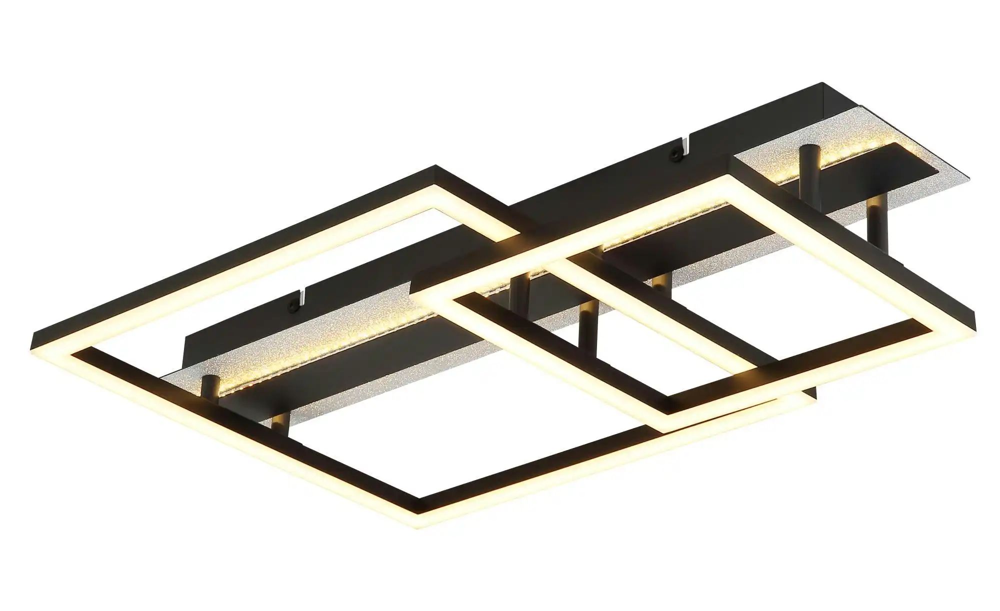 Globo Schwarz Led Deckenlampe Deckenleuchte Wohnzimmerlampe Matt Silber L 56 Cm - Bild 2