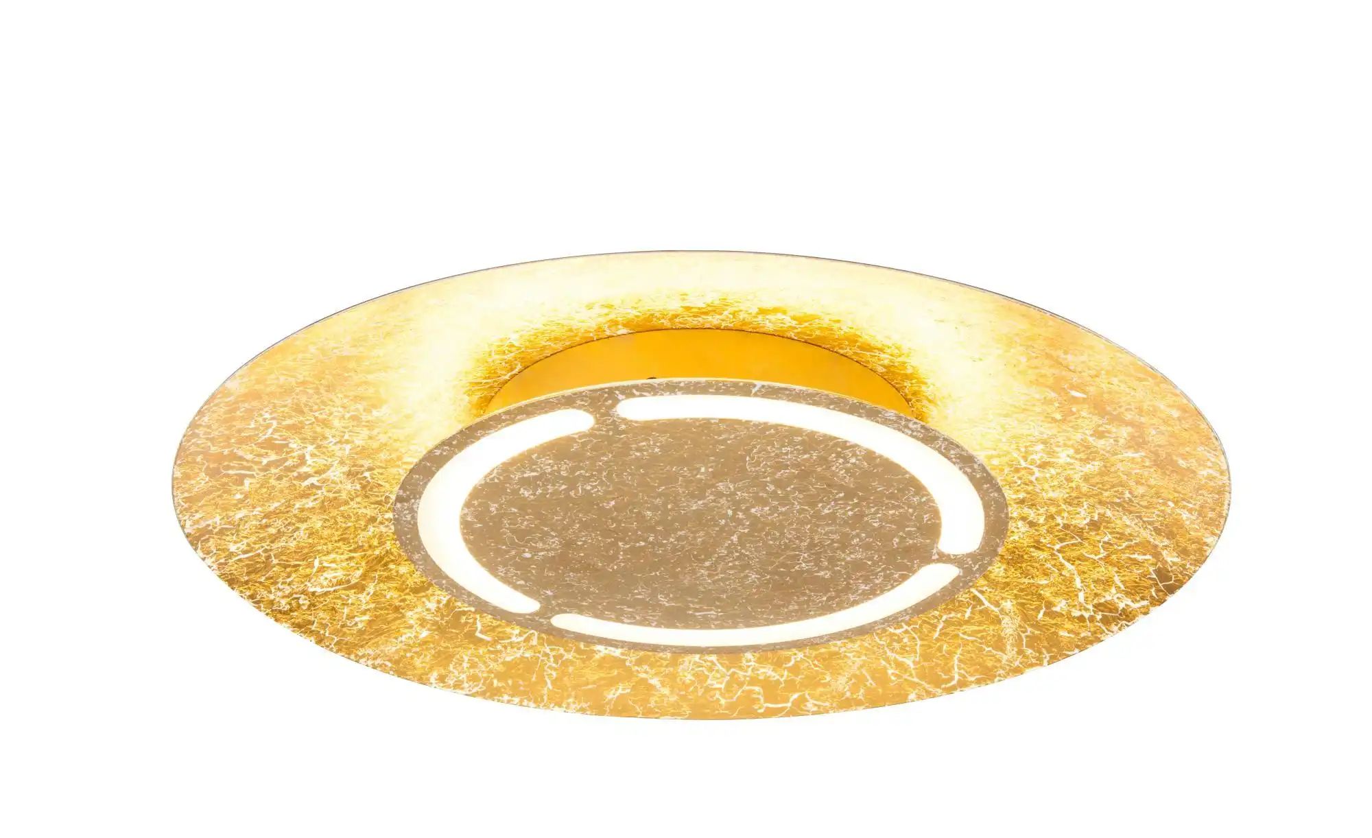 Globo Led Design Decken Leuchte Gold Wohn Schlaf Zimmer Beleuchtung Lampe Weiß Patiniert 41900-24 - Bild 4