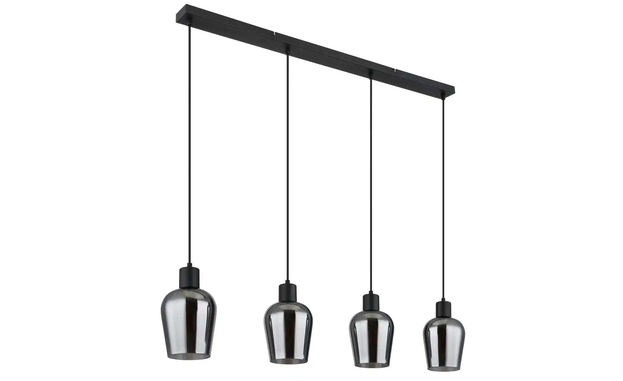Schwarz Hängelampe Esstischlampe Wohnzimmerlampe Glas Rauch Retro Pendellampe H 150 Cm - Bild 3