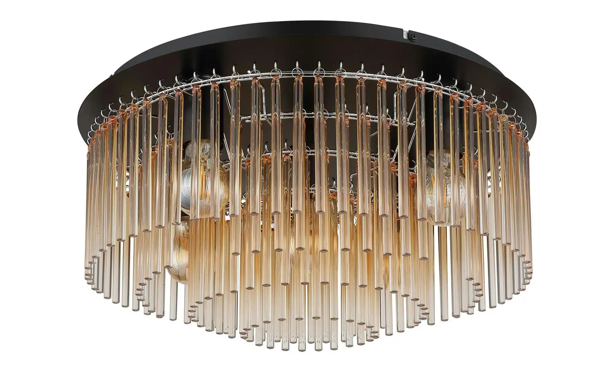 Globo Gold Lighting Deckenleuchte "Gorley", (Amber), Ø 50Cm H: 25Cm, 1 Stk., Leuchten, Deckenleuchte/Glasstäbe/Wohnzimmer/Esszimmer, Deckenleuchte - Bild 4