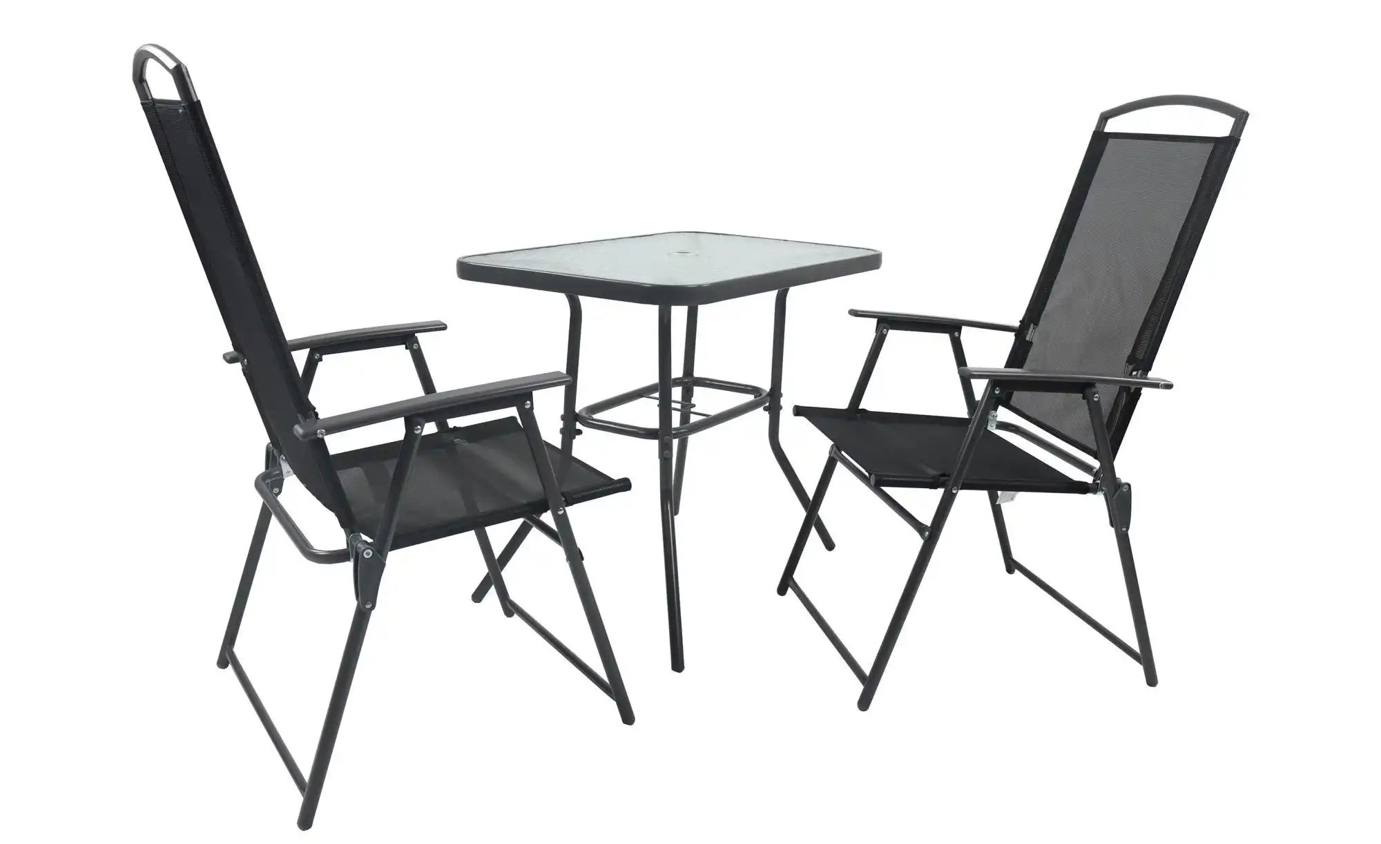 Gartenmöbel-Set | grau | Maße (cm): B: 80 H: 70 Garten > Gartenmöbel > Gartensitzgruppen - Sconto