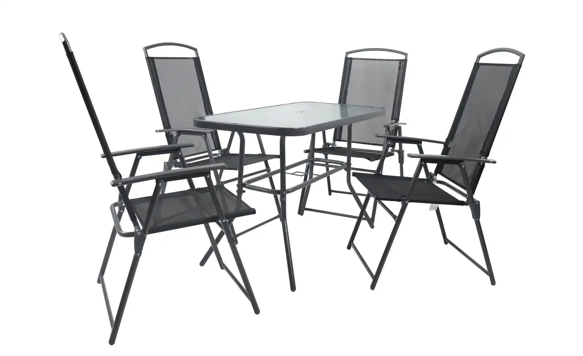 Gartenmöbel-Set | grau | Maße (cm): B: 110 H: 70 Garten > Gartenmöbel > Gartensitzgruppen - Sconto