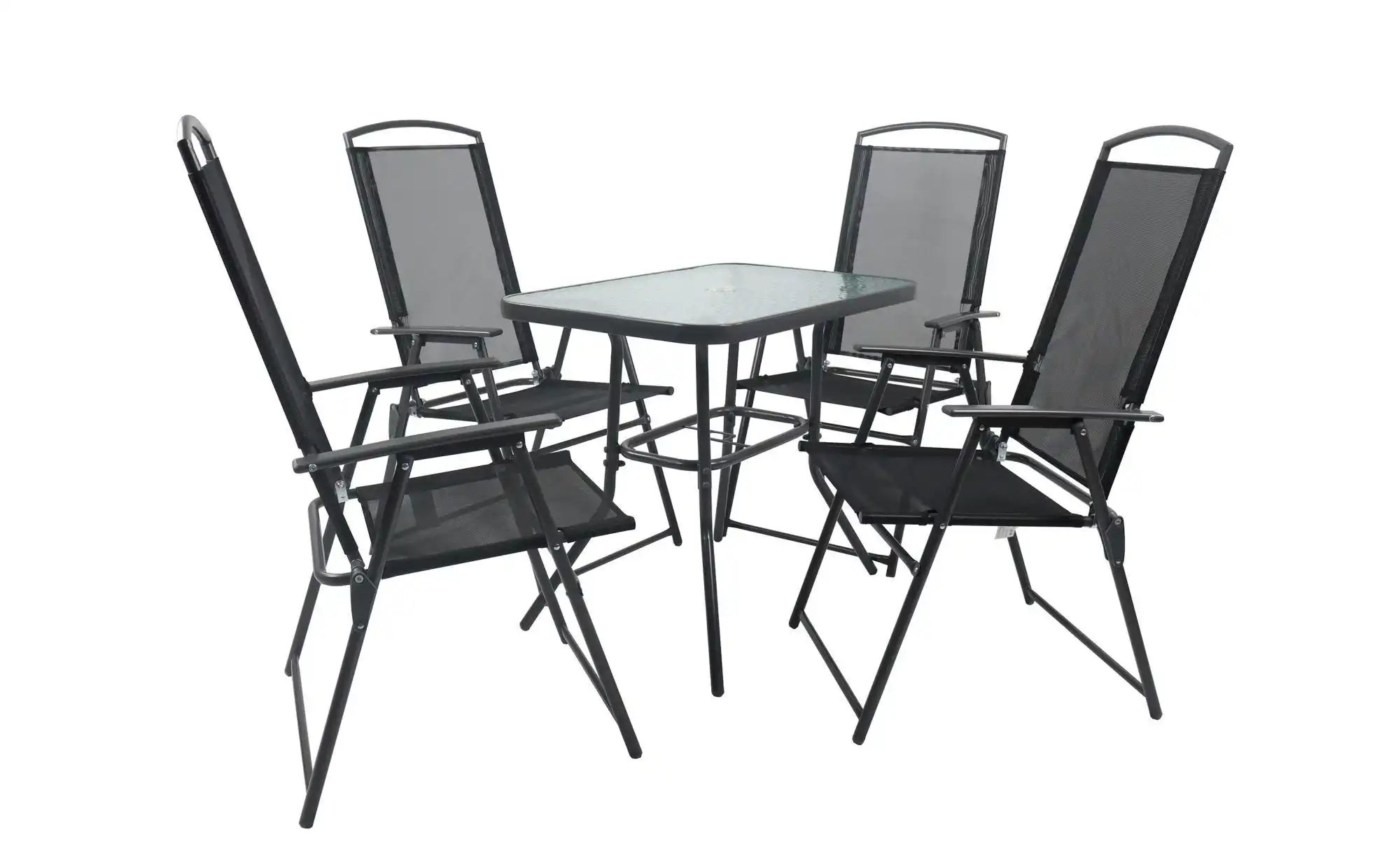 Gartenmöbel-Set | grau | Maße (cm): B: 80 H: 70 Garten > Gartenmöbel > Gartensitzgruppen - Sconto