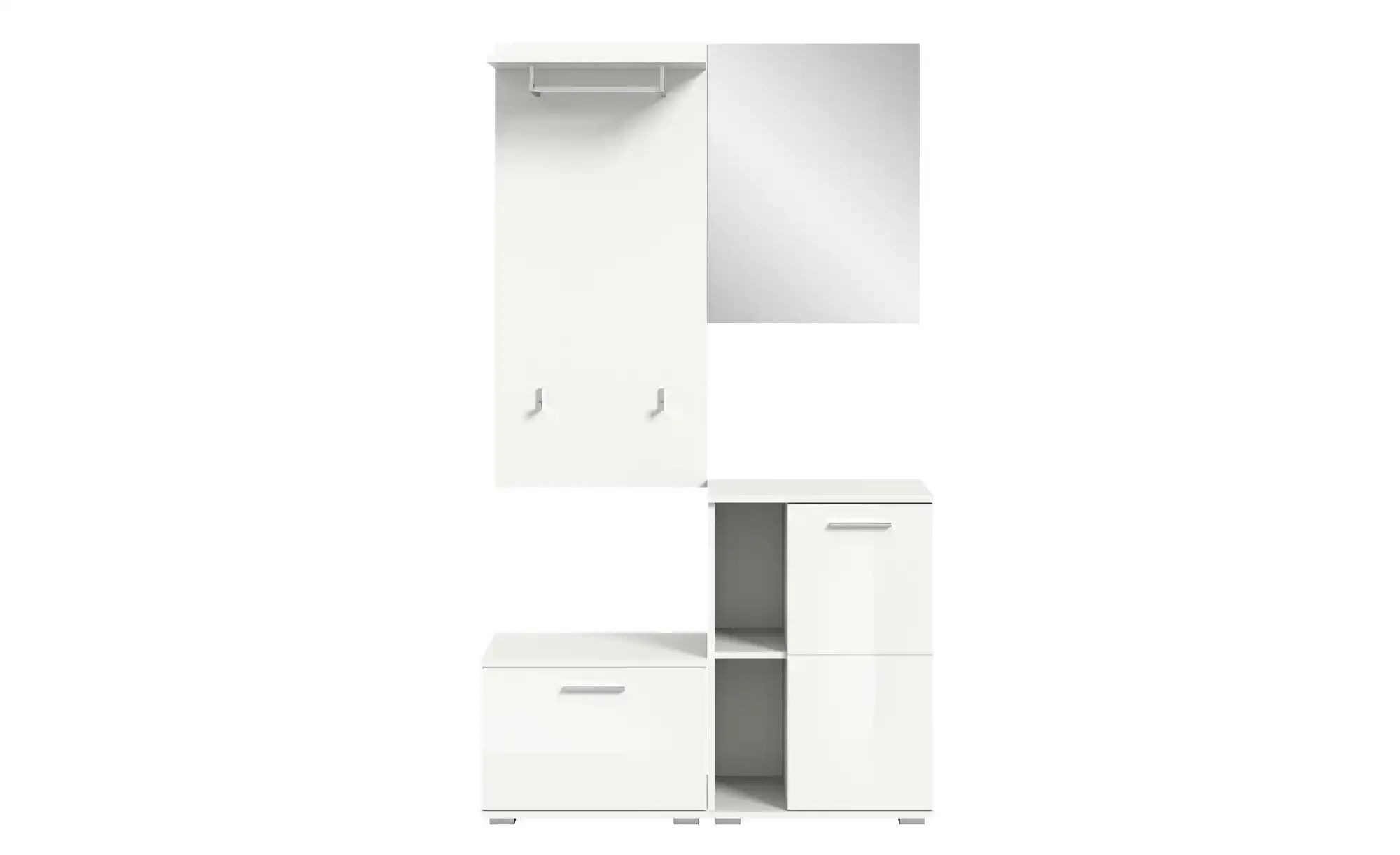 Garderoben-Set | weiß | Maße (cm): B: 110 H: 191 Flurmöbel > Garderoben Sets - Sconto