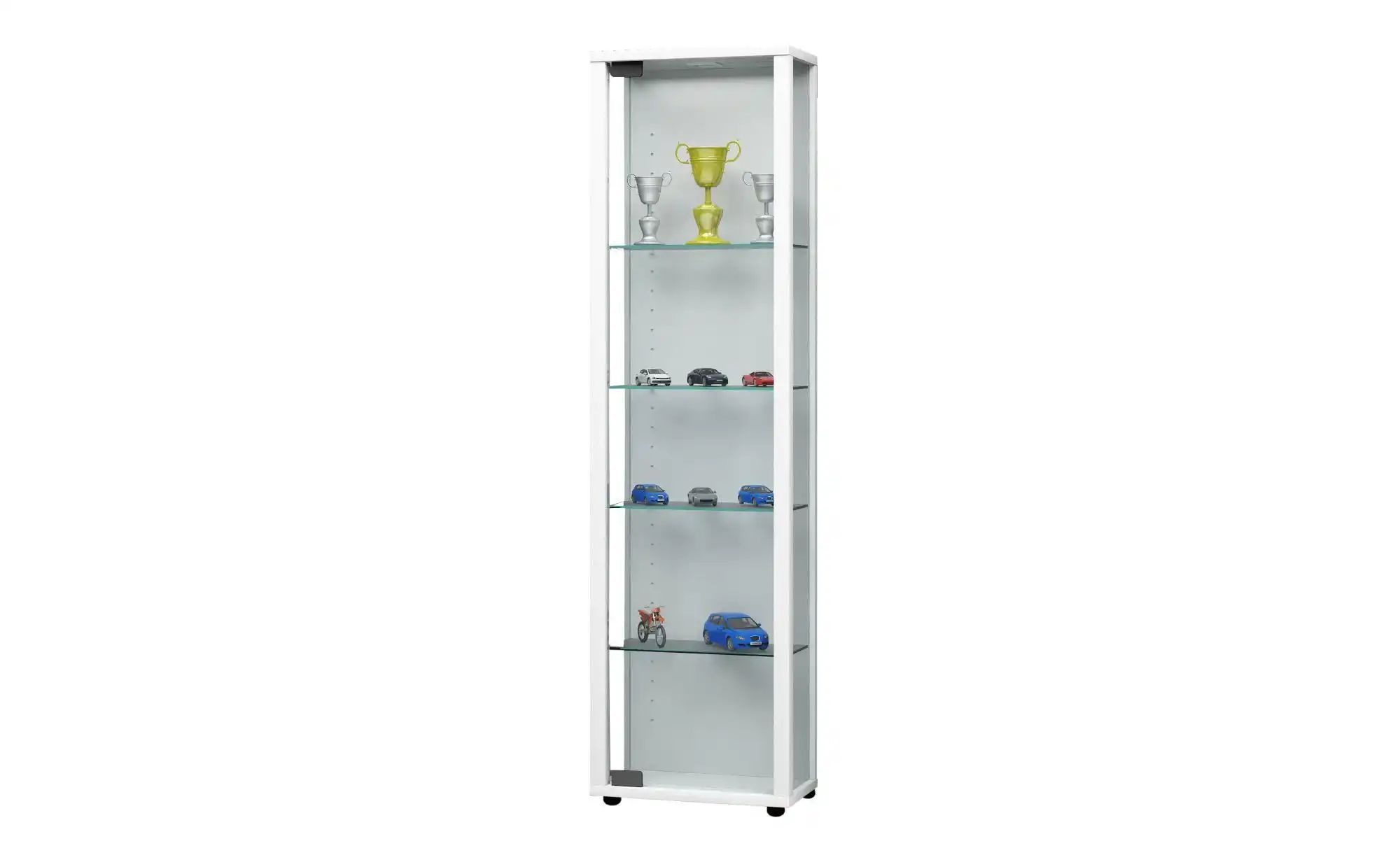 VCM my home Vitrine weiß 4 Fachböden mit Beleuchtung - Image 3