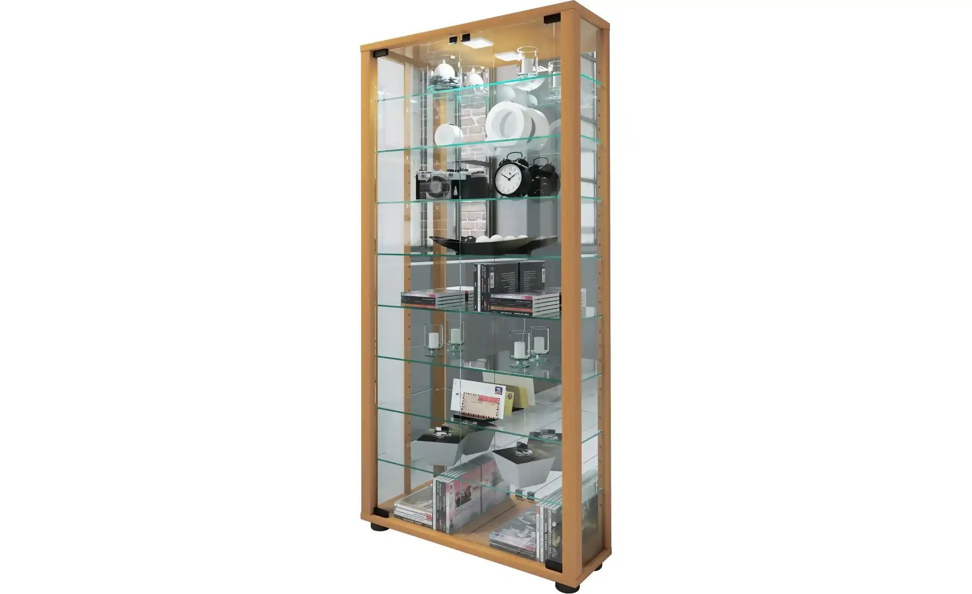 Vitrine ¦ Holzfarben ¦ Maße (cm), B, 59 H, 114, 8 T, 18.0 Schränke > Vitrinen - Sconto