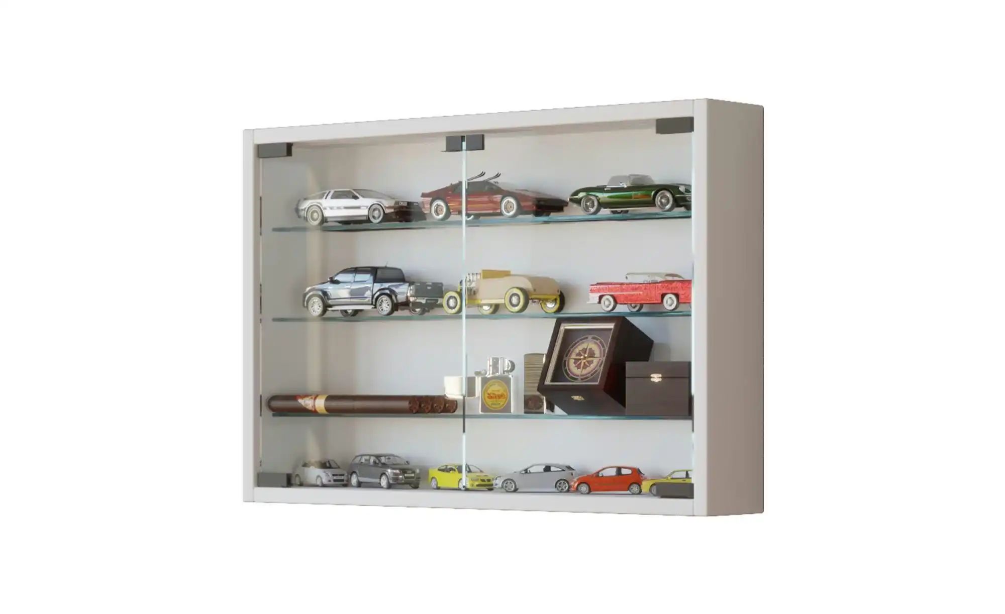 Ebuy24 Weiß Hängevitrine Wandvitrine Glas Mandosa M - Image 5