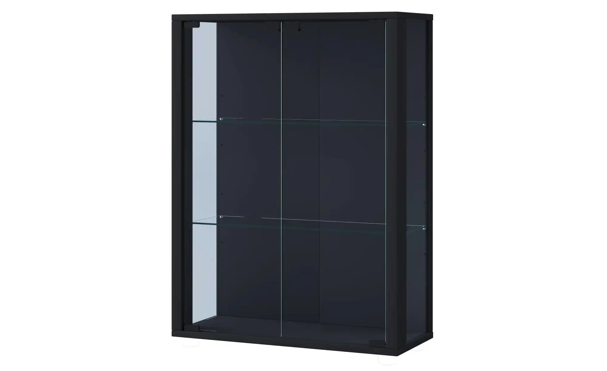 Vcm Schwarz Vitrine + Buffetschrank, Sammel Wandvitrine Holz Glas Udina (60 X 25 X 80 Cm) - Image 3