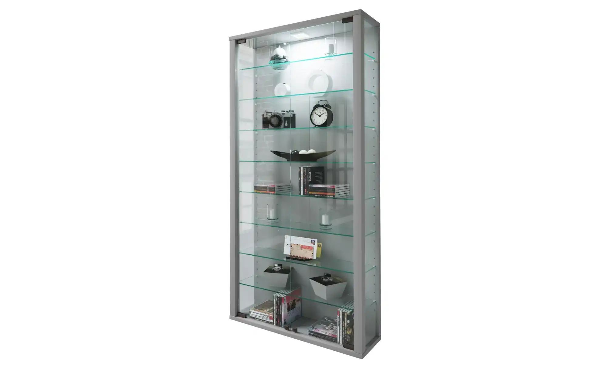 Hängevitrine ¦ Silber ¦ Maße (cm), B, 59 H, 114, 3 T, 18.0 Schränke > Vitrinen - Sconto