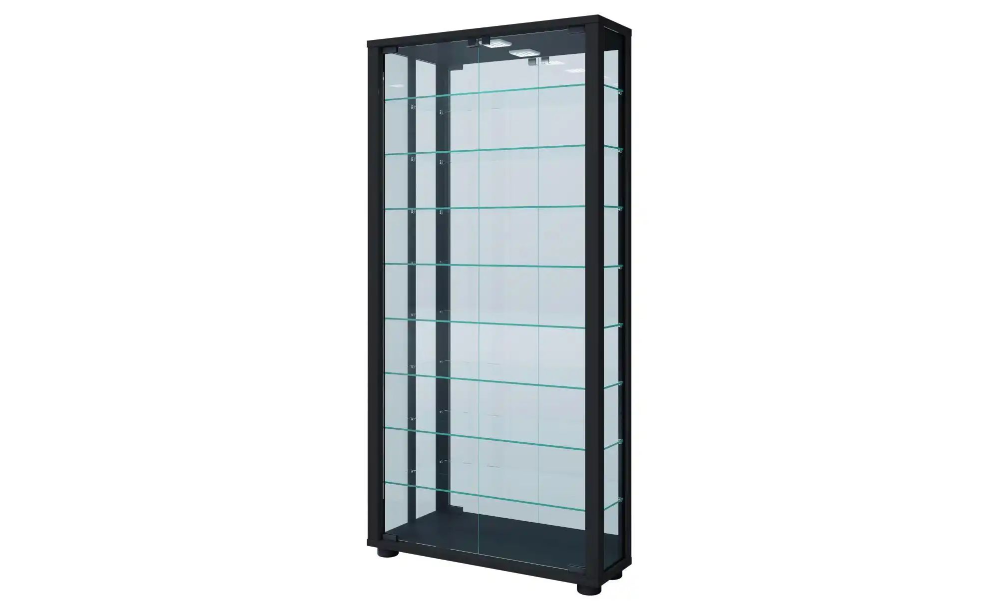 Ebuy24 Schwarz - Wandvitrine Glasvitrine Vitrosa Spiegel - Image 4