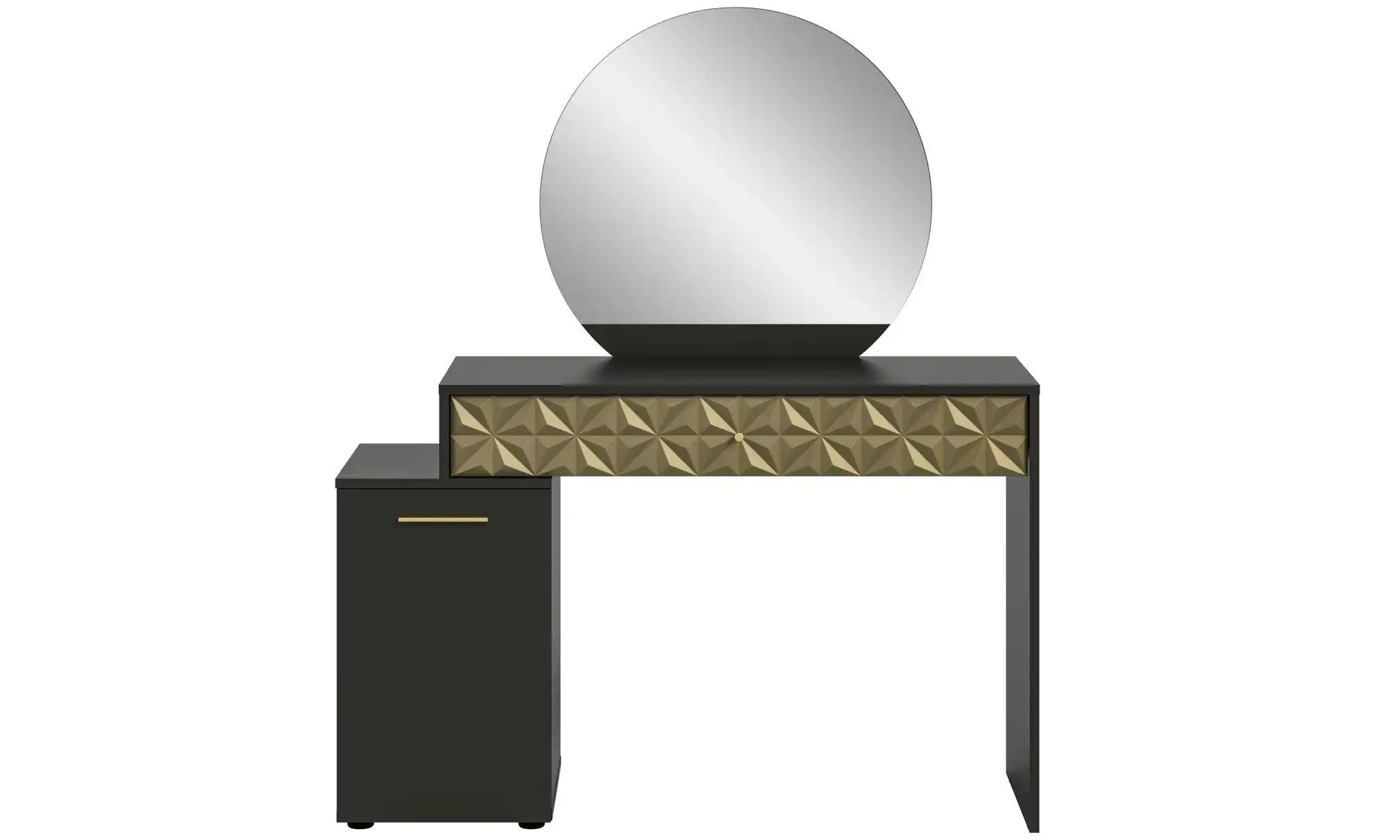 Schminktisch Prisma | schwarz | Maße (cm): B: 42 H: 138 Tische > Schminktische - Sconto