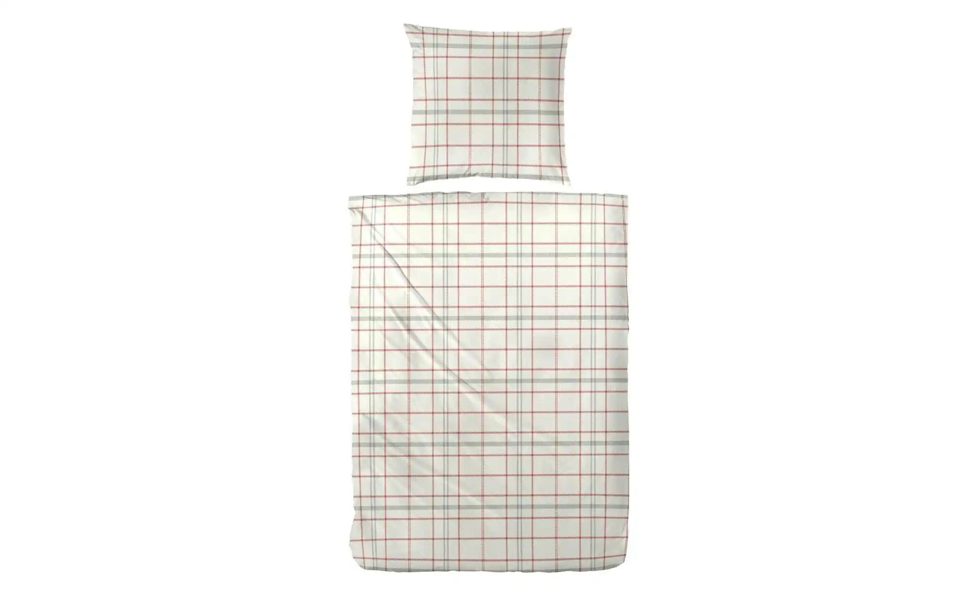 Biber Bettwäsche-Set | rot | Maße (cm): B: 155 H: 1 Bettwaren > Bettwäsche - Sconto