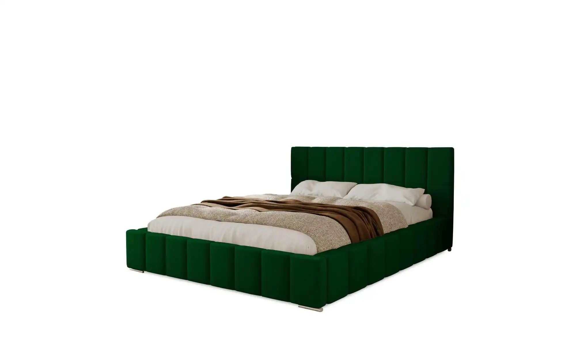 Polsterbett Alma | grün | Maße (cm): B: 215 H: 100 Betten > Polsterbetten - Sconto Image