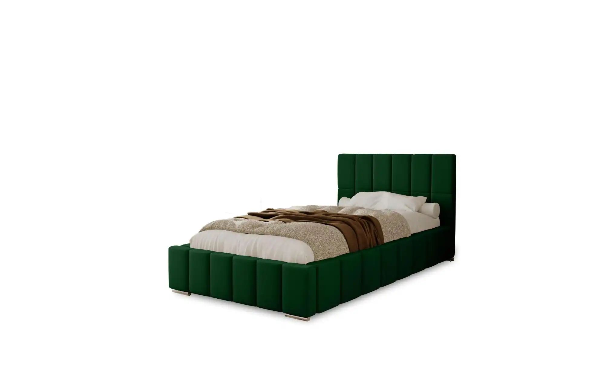 Polsterbett Alma | grün | Maße (cm): B: 105 H: 100 Betten > Polsterbetten - Sconto Image