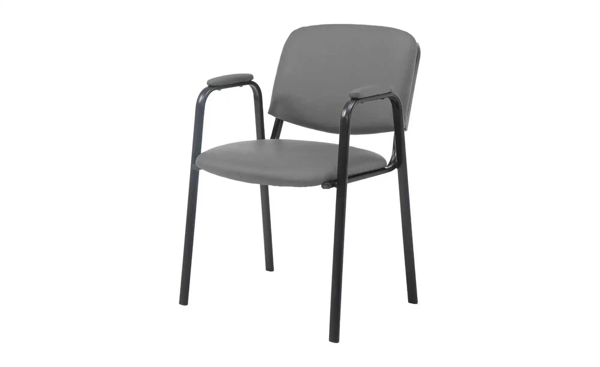 Besucherstuhl Charles ¦ Grau ¦ Maße (cm), B, 53 H, 79 Stühle - Sconto
