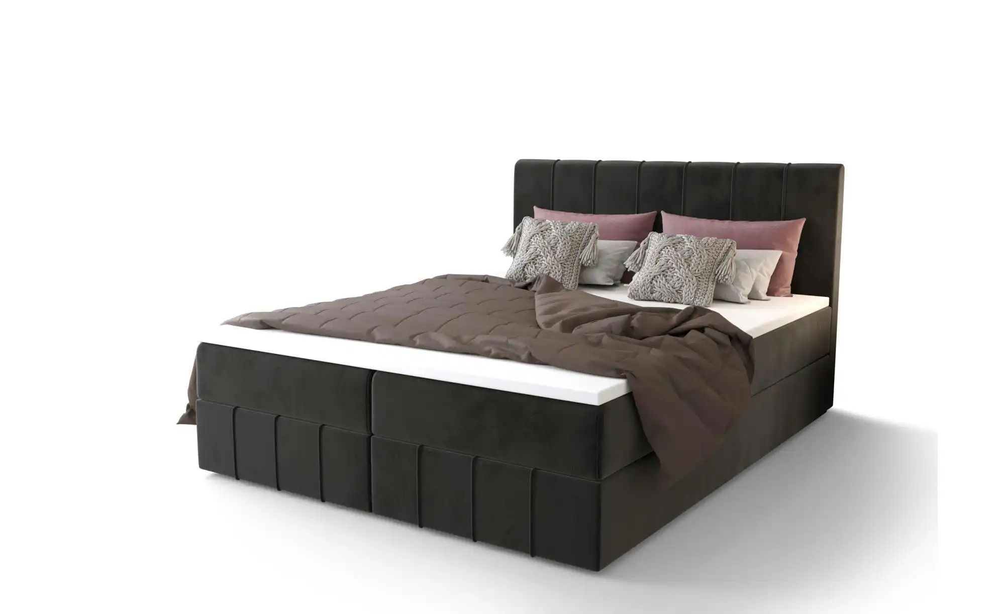 Boxbett mit Stauraum Bahama | grau | Maße (cm): B: 140 H: 102 Betten > Polsterbetten - Sconto Image