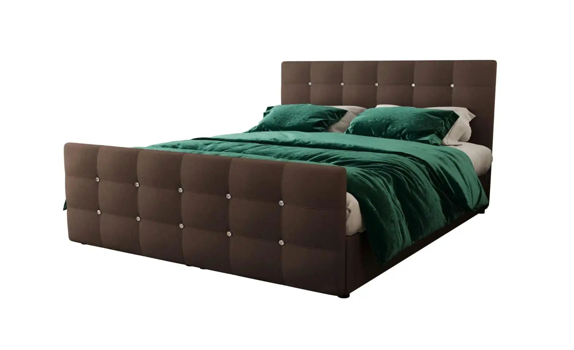 Boxbett mit Stauraum und Topper Kleo | braun | Maße (cm): B: 140 H: 105 Betten > Polsterbetten - Sconto Image