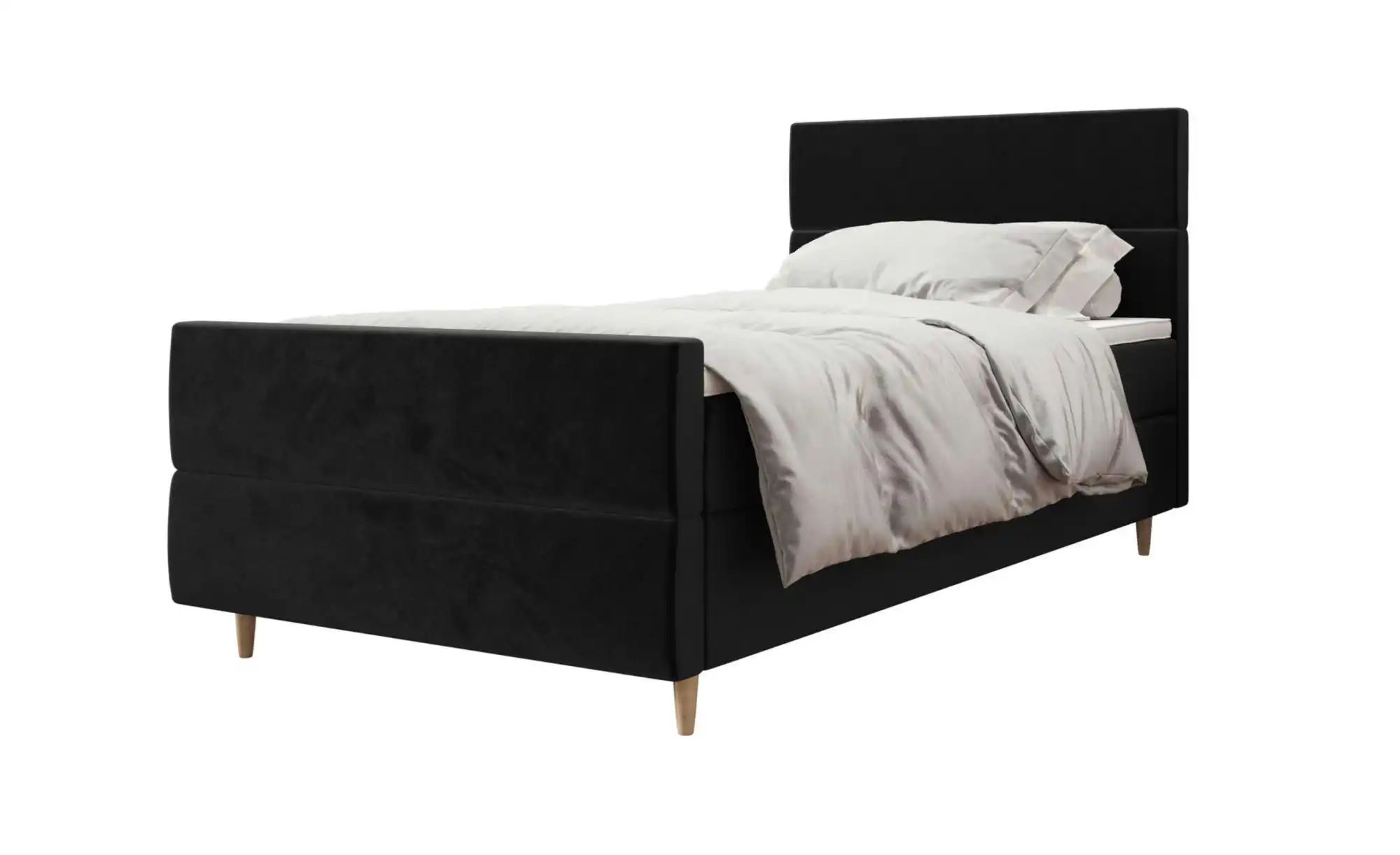Boxbett mit Stauraum Flo Plus | schwarz | Maße (cm): B: 120 H: 114 Betten > Polsterbetten - Sconto Image