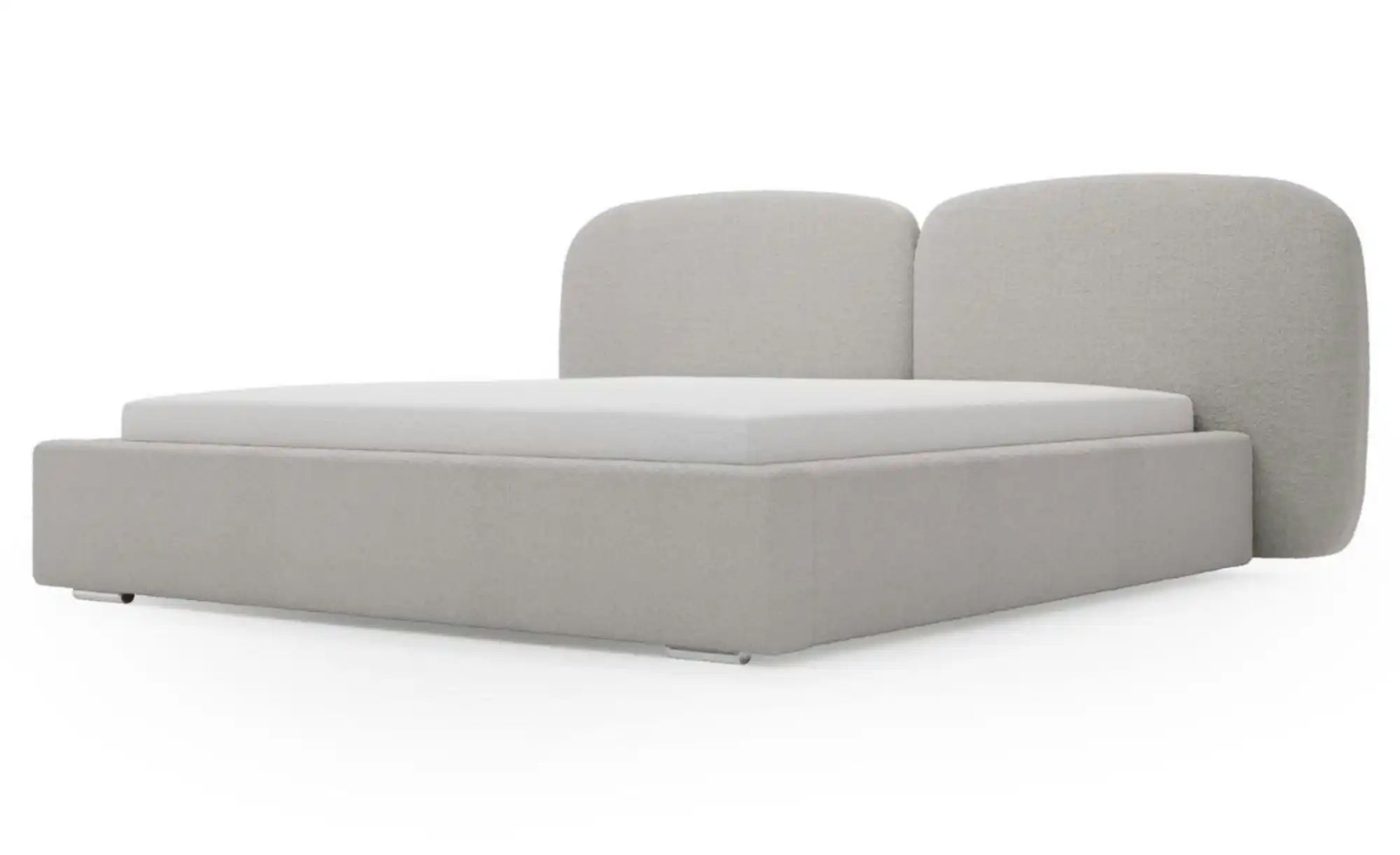 Polsterbett mit Stauraum Palermo | grau | Maße (cm): B: 209 H: 106 Betten > Polsterbetten - Sconto