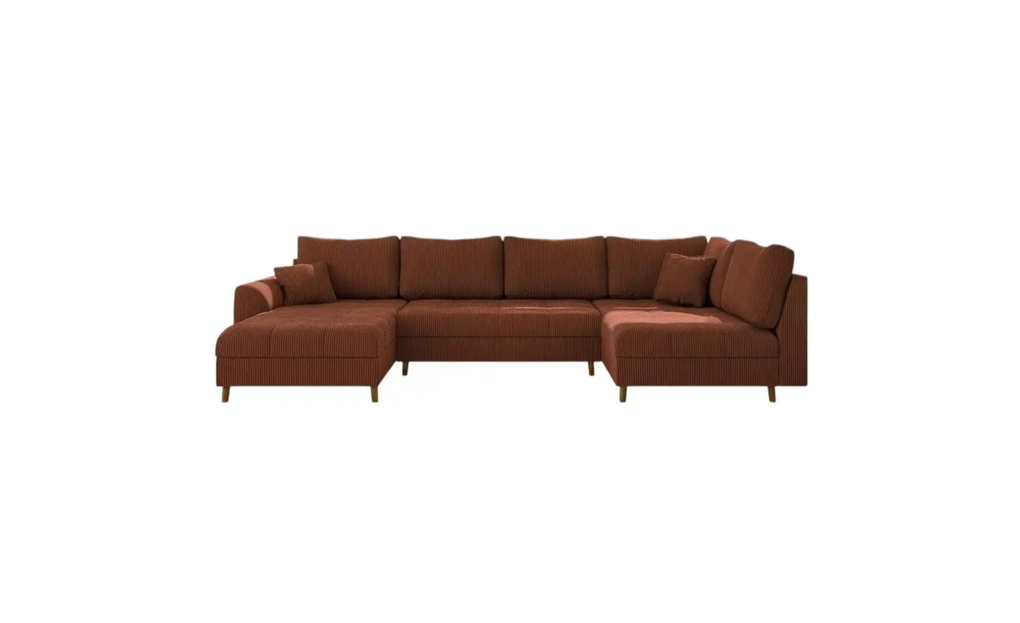 S-STYLE Wohnlandschaft Maya | rot | Maße (cm): B: 310 H: 81 Sofas > Wohnlandschaften - Sconto